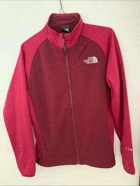 The North Face Kids Two-Tone Raspberry & Cranberry Fleece Jacket